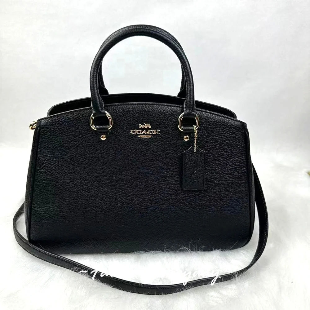 Coach Savannah Carryall Bag Crossbody In Leather/Gold/Black CAL56 NWT - Picture 1 of 7